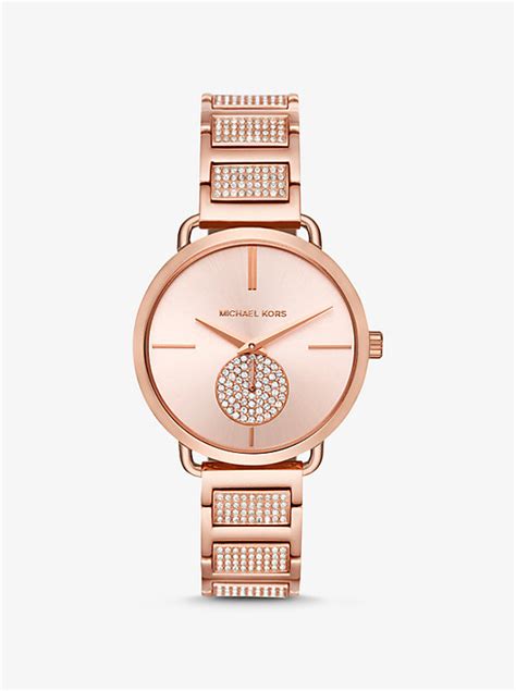 michael kors portia pavé rose gold-tone watch and bracelet set|Amazon.com: Michael Kors Portia Rose Gold.